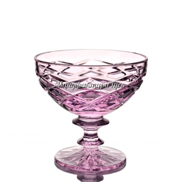 Хрустальная ваза для стола "Любава" розовый (эрбий)