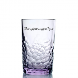 Хрустальный стакан "Чайный" пр. рис. светло-фиолетовый