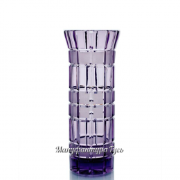 Хрустальная ваза для цветов "Бисер" малая ,цвет: фиолетовый полутон
