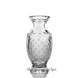 Хрустальная декоративная ваза "Рябинка", бесцветный