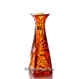 Хрустальная ваза для цветов "Пирамидка", малая, произвольный рис.