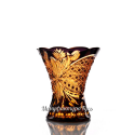 Хрустальная ваза для цветов "Императорская" малая, цв. янтарно-фиолетовый