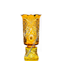 Хрустальная ваза для цветов "Апрель" оранжевая