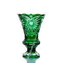 Хрустальная ваза для цветов "Бавария" малая, цв.зелёный