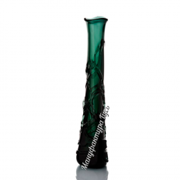 Хрустальная декоративная ваза "Сириус" дымчатый