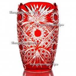 Хрустальная ваза для цветов «Пион»