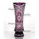 Хрустальная ваза «Луиза» цв.накладной:  бесцветно-фиолетовый