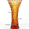 Хрустальная ваза для цветов "Лотос" произ. рис.