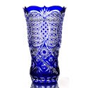 Хрустальная ваза "Осень" цв.бесцветно-синий