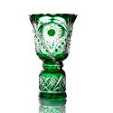 Хрустальная ваза "Звон" цв.бесцветно-зеленый