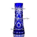 Хрустальная ваза "Муза" цв. бесцветно-синий