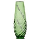 Хрустальная ваза "Капля" большая цв.дымчато-зеленый