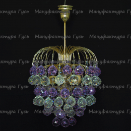 Люстра хрустальная Хрустальные брызги шар 40 мм фиолетовый