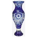 Хрустальная декоративная ваза «Журавль» цв.синий
