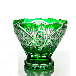 Хрустальная ваза для фруктов «Победа» цв зеленый