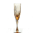 Хрустальный набор бокалов для шампанского "Пламя" рис. "Вертикаль"