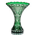 Хрустальная ваза «Лили» бол., цв. накладной: бесцветно-зеленый