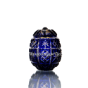 Хрустальное декоративное изделие «Яйцо-ромашка» цв.янтарно - синий