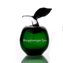 Хрустальное декоративное изделие «Яблоко» зеленое