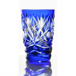 Хрустальный набор стаканов "Купец" 6шт цв.синий