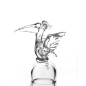 Хрустальный сувенир "Пеликан" на подставке