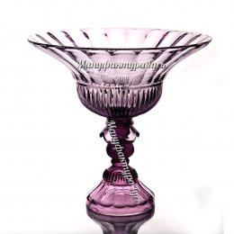 Хрустальная декоративная ваза "Шанель"