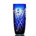 Хрустальный набор стаканов «Бутон» рис. “Фараон” цв.янтарно-синий